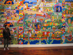 Dipinto all'interno della "Casa de la literatura peruana", Lima